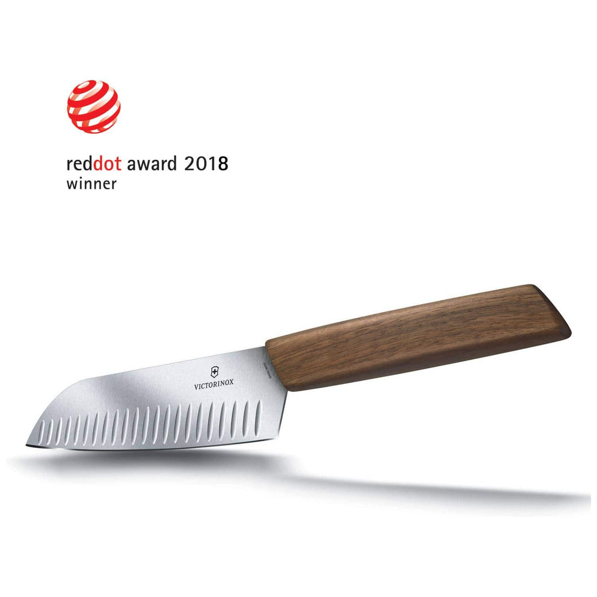 Victorinox Hollow Edge Santoku Knife 17 cm Gift Box Swiss Modern