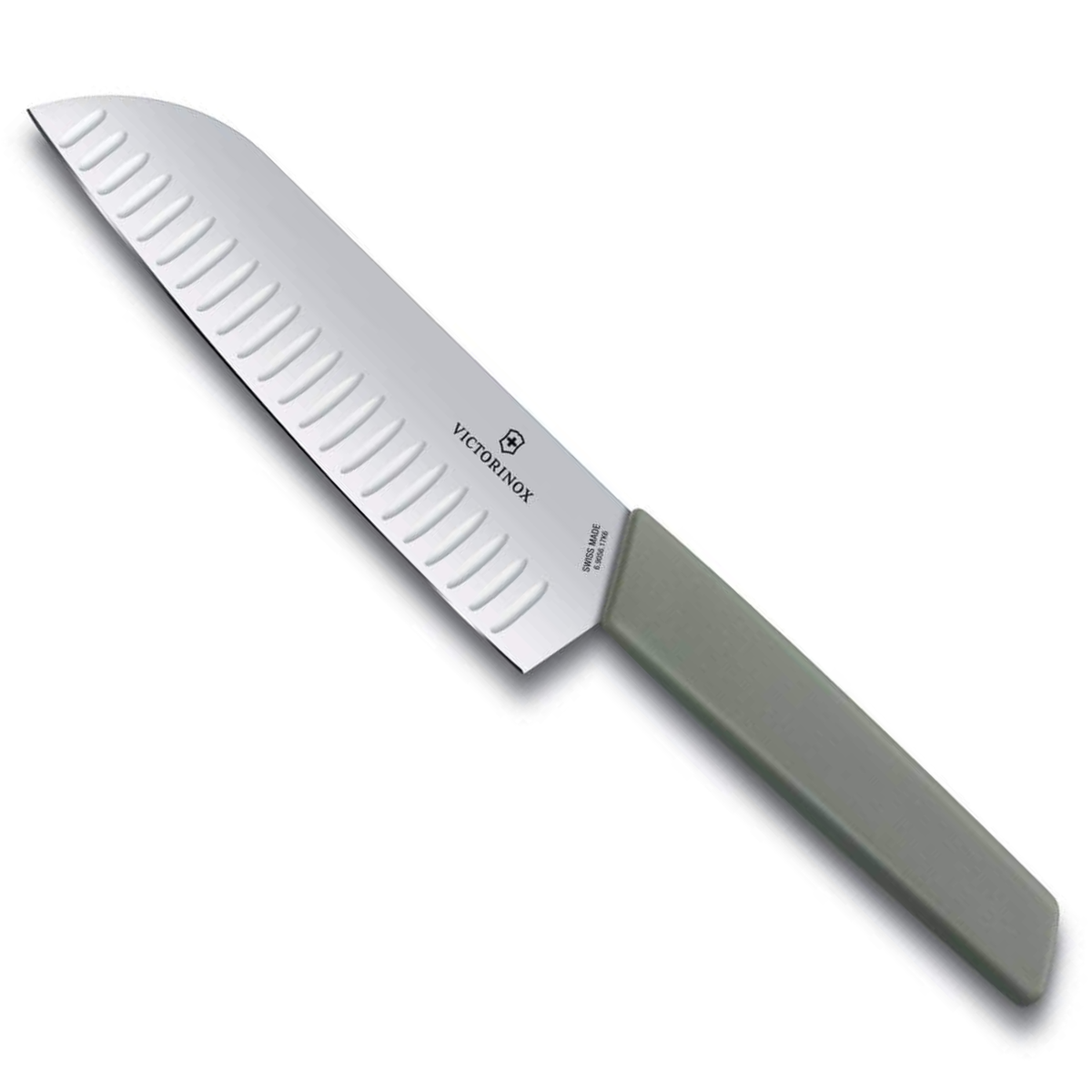 Victorinox Μαχαίρι Santoku με αυλακώσεις 17 εκατ. λαδί λαβή Swiss Modern