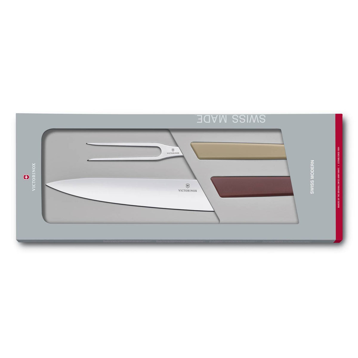 Victorinox Carving Knives 2-Pieces Set Gift Box Swiss Modern 6.9096.21G