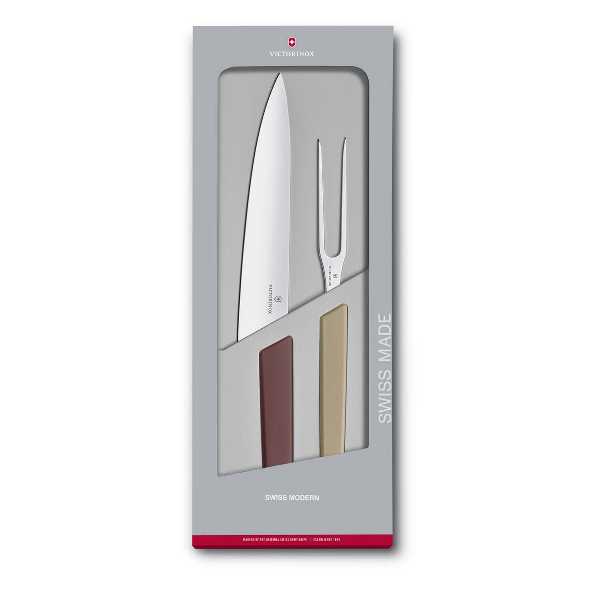 Victorinox Carving Knives 2-Pieces Set Gift Box Swiss Modern 6.9096.21G