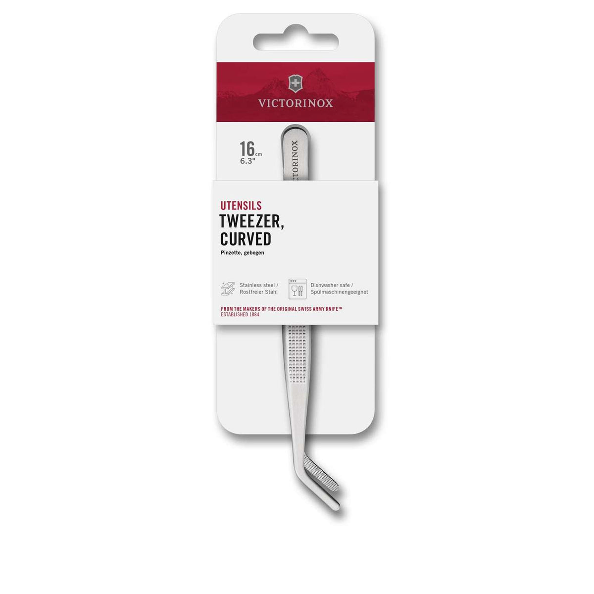 Victorinox General Use Tweezer With Hooked Nose 16 cm 7.6122