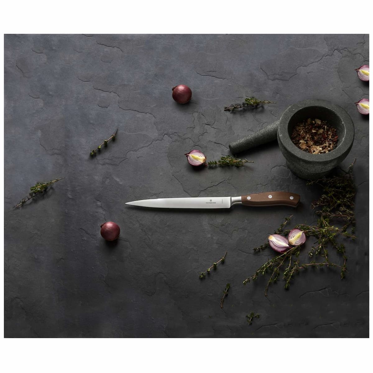Victorinox Fillet Knife 20 cm Wooden Handle Gift Box Grand Maitre 7.7210.20G