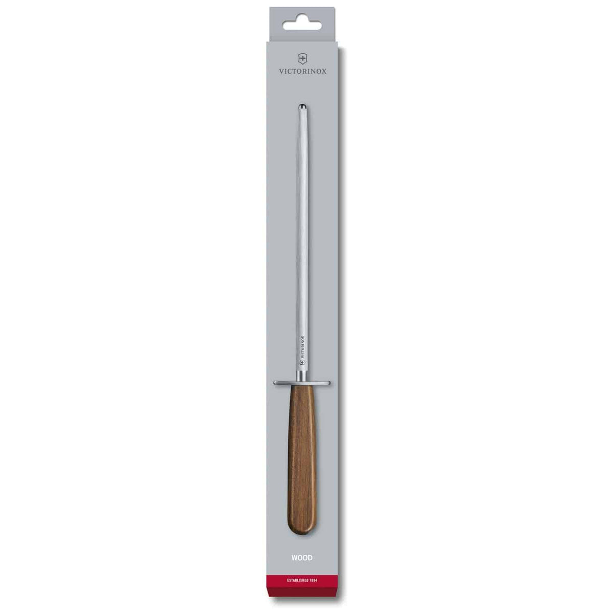 Victorinox Sharpening Steel 23 cm Round Medium Grit Wood 7.8308