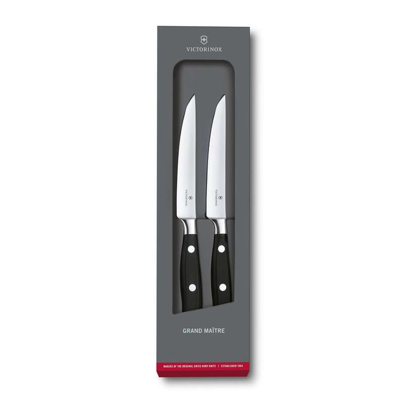 Victorinox Steak Knives 12 cm 2 pcs Set Gift Box Grand Maître 7.7242.2