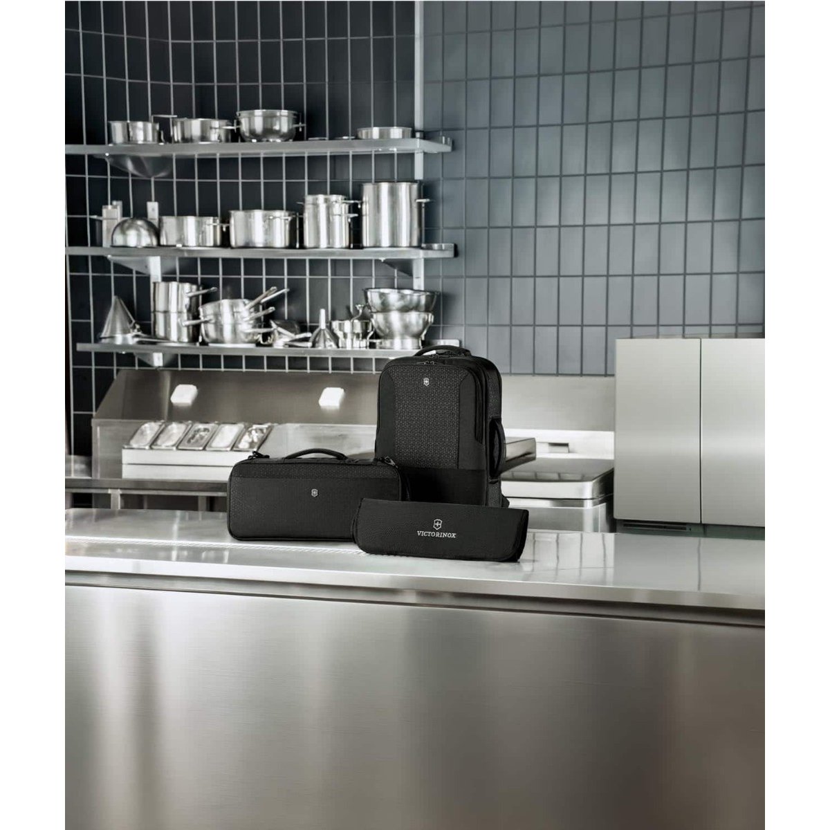 Victorinox Chef's Knife 10 pcs Set And Knife Bag Roll Starter 5.4964.1