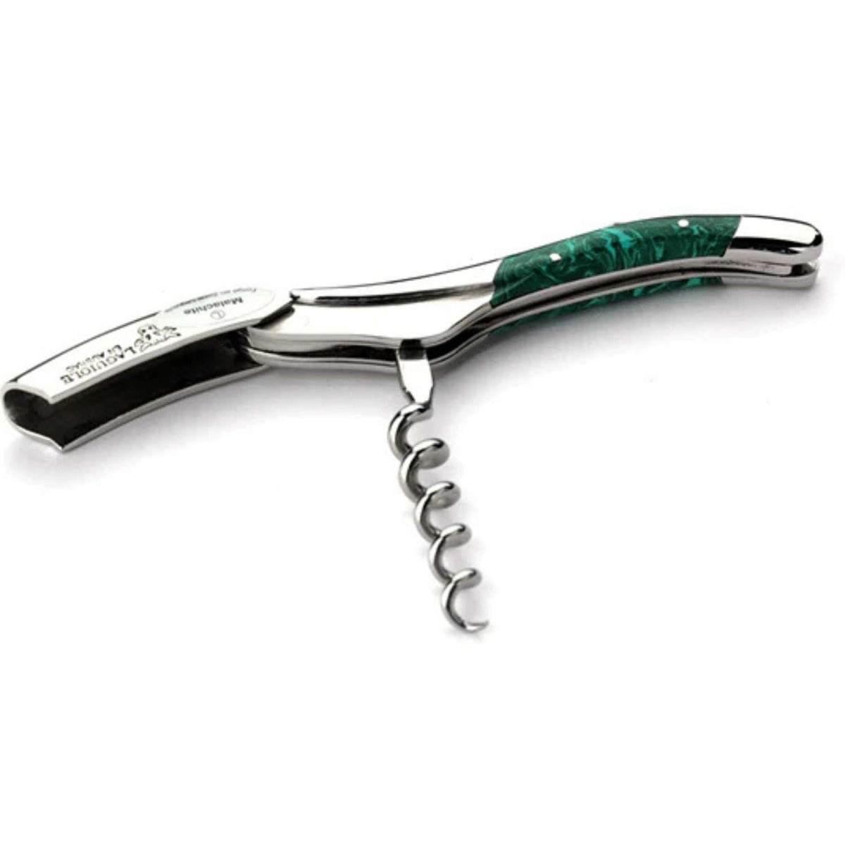 Laguiole en aubrac Handcrafted Corkscrew Genuine Malachite Handle Laguiole en Aubrac SOM99PMI