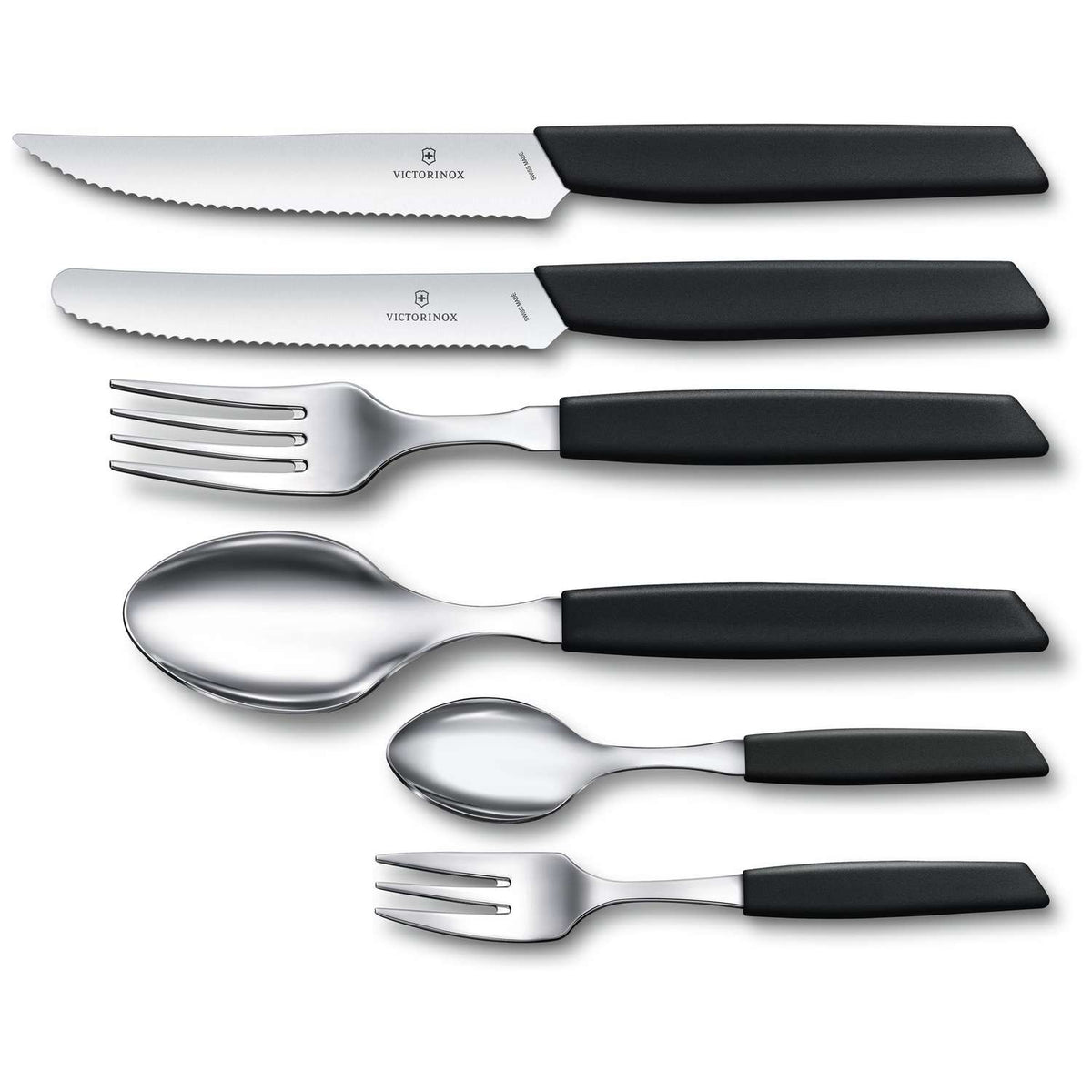 Victorinox Utility Knife 10 cm Serrated Black Swiss Modern 6.9003.10W