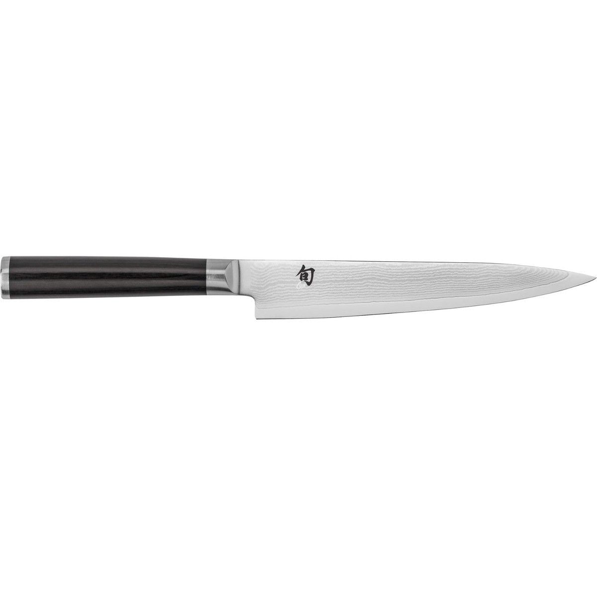 KAI Damascus Utility Knife 15 cm For Left Handed Shun Classic DM-0701L