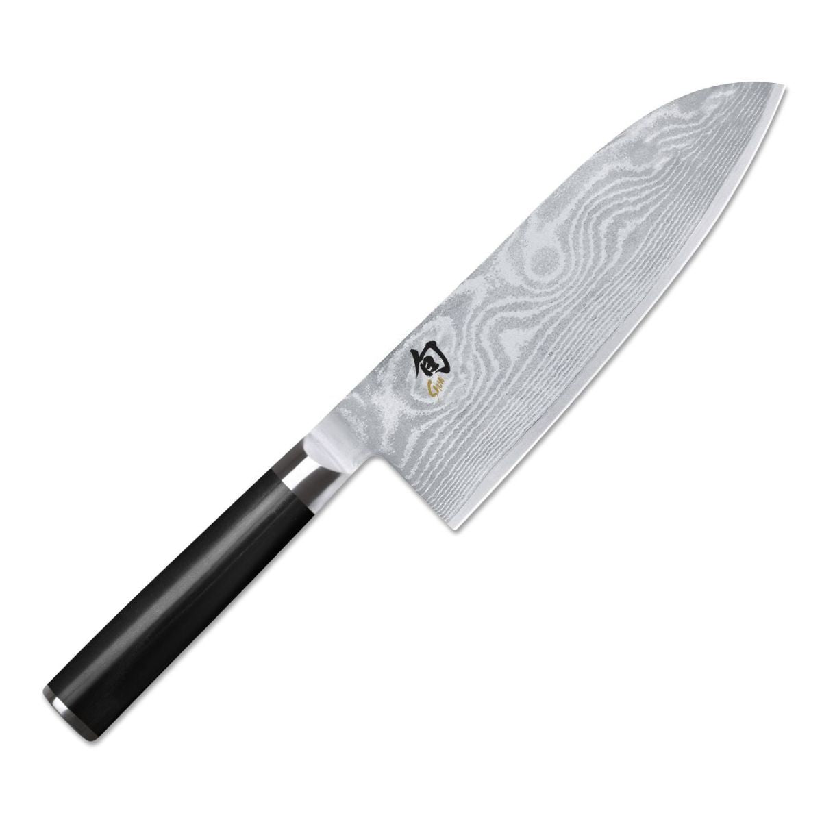 KAI Damascus Santoku Knife Wide Blade 19 cm Shun DM-0717