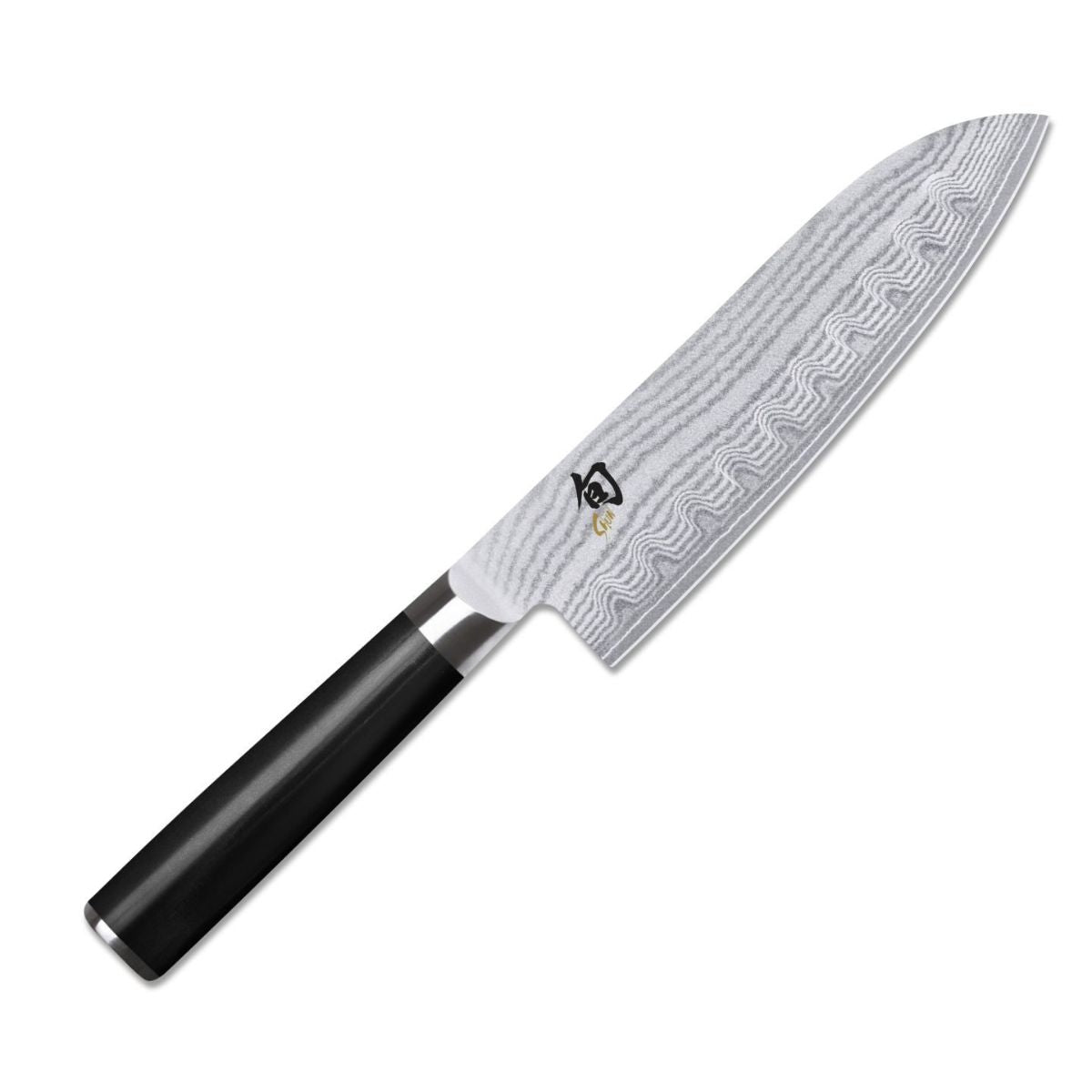 KAI Hollow Edge Damascus Santoku Knife 18 cm Shun DM-0718