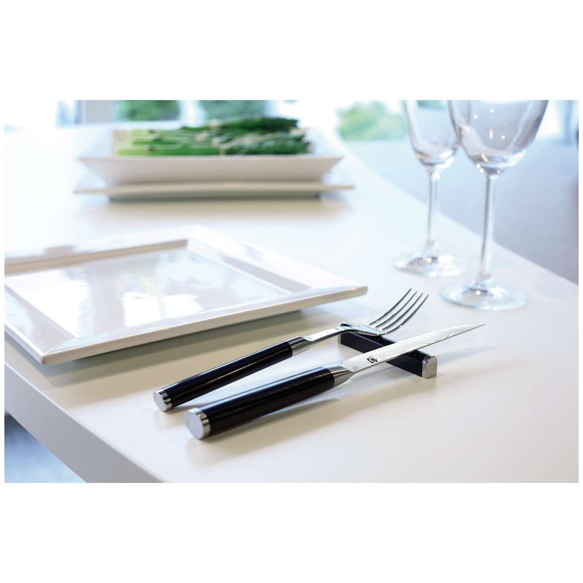 KAI Knife And Fork With Stand 2 Pcs Set Shun Classic DM-0907