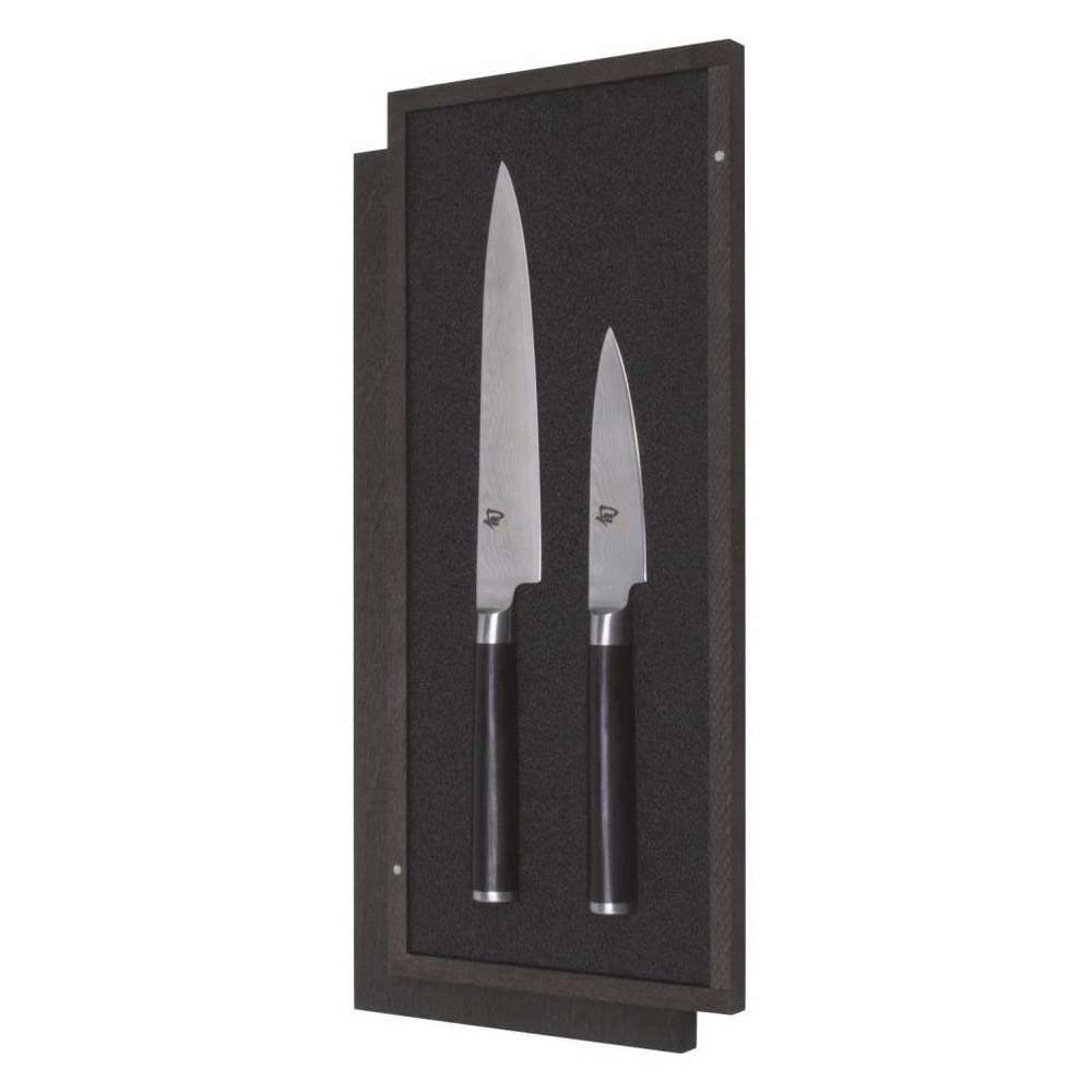 KAI Damascus Knives 2 pcs Set Shun Classic DMS-210