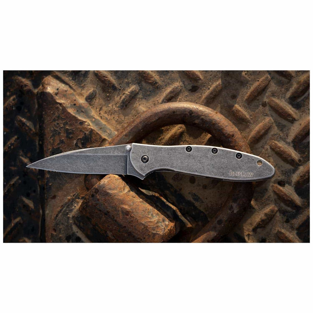 Kershaw Leek BlackWash Pocket Knife 8 cm Blackwash Handle 85 gr 1660BLKW