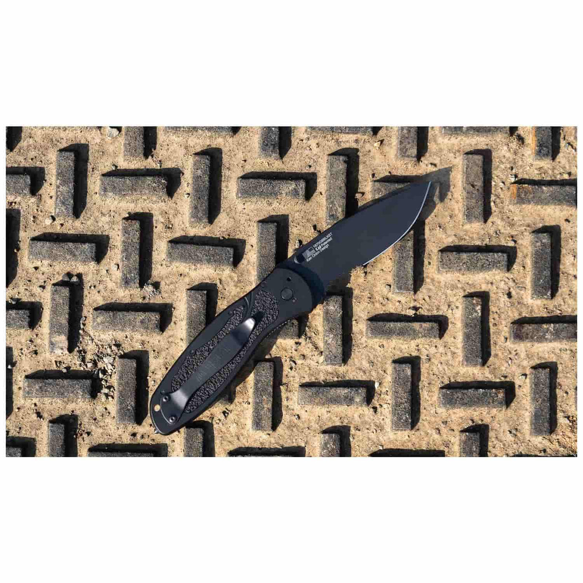 Kershaw Blur - Glass Breaker Black Ceracote Pocket Knife 9 cm Black Handle 111 gr