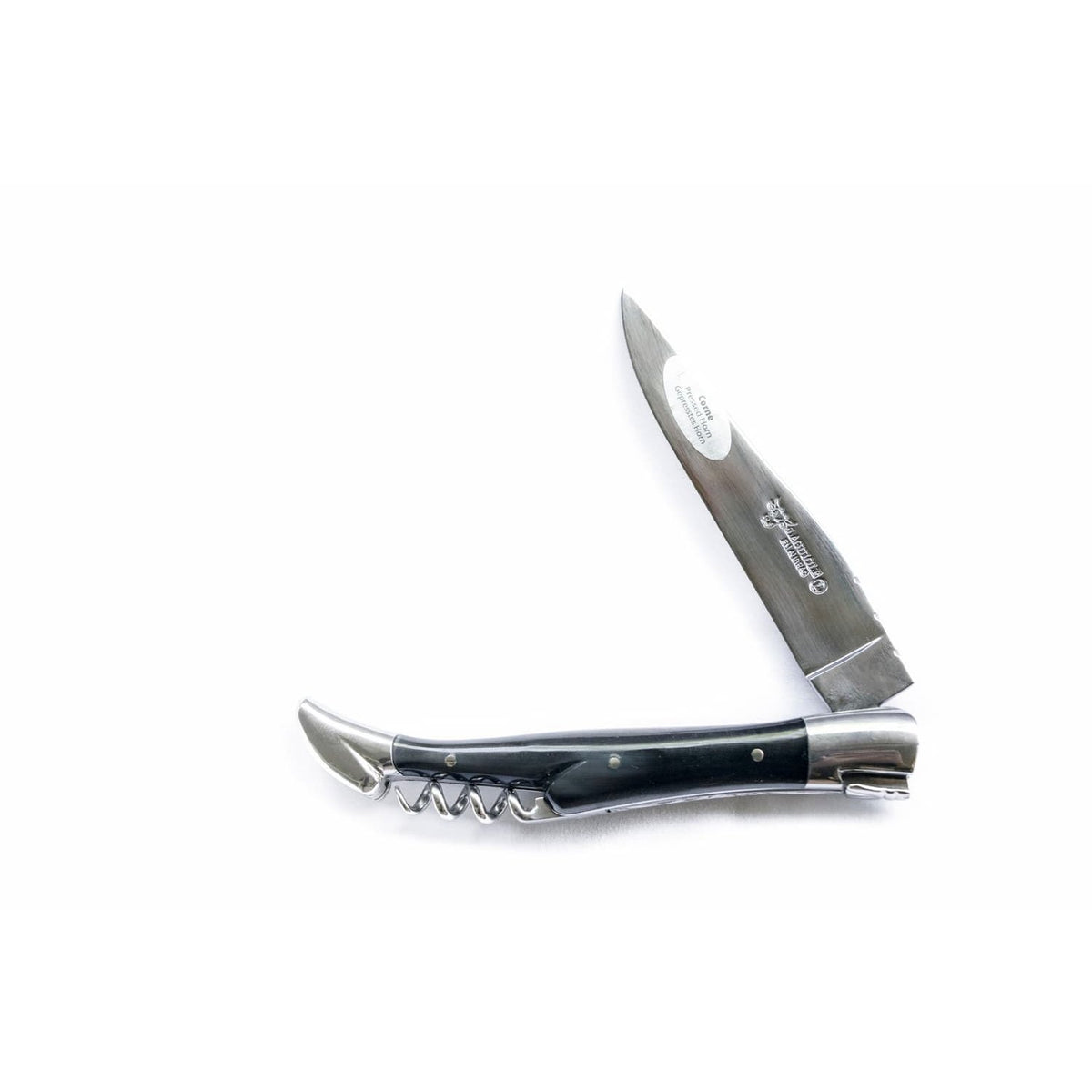 Laguiole en aubrac Folding Knife 12 cm with Corkscrew Horn Handle Laguiole en Aubrac L0312CPI