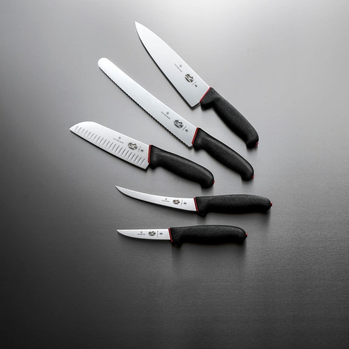 Victorinox Hollow Edge Santoku Knife 17 cm Dual Grip Handle 5.2523.17D