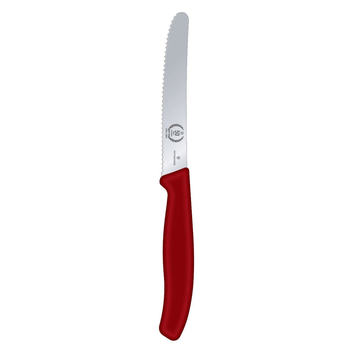 Victorinox Serrated Utility Knife 10 cm Red Handle Swiss Classic 6.7831