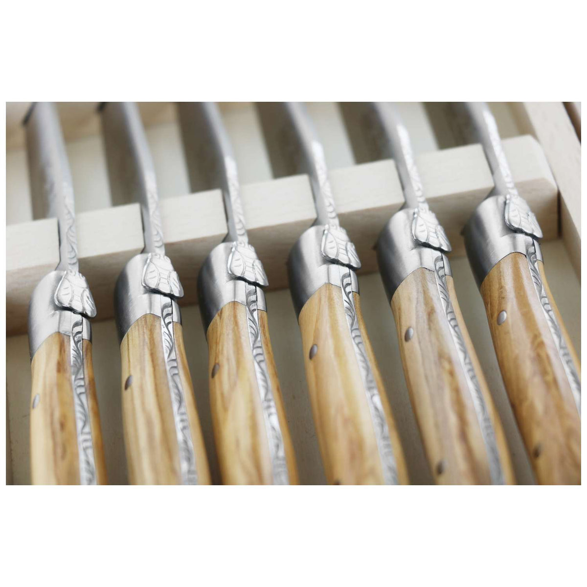 Andre verdier Steak Knife 12 cm 6-Piece Set Gift Box Laguiole Origine