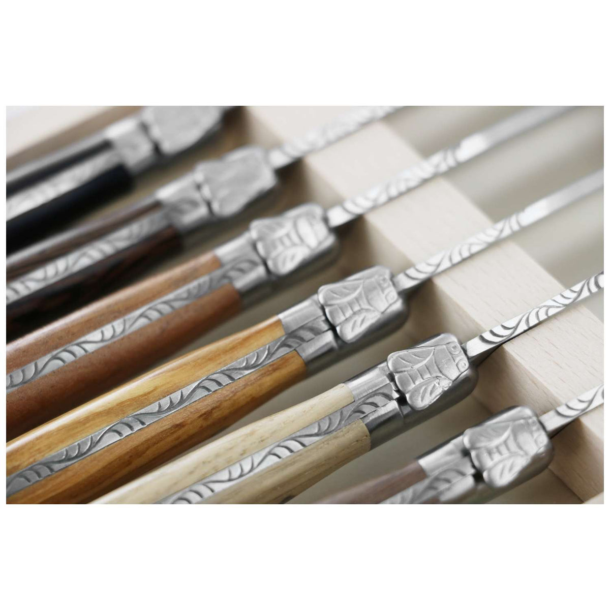Andre verdier Steak Knife 12 cm 6-Piece Set Gift Box Laguiole Origine