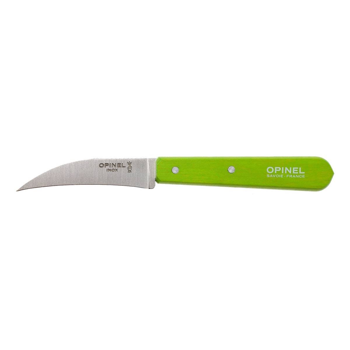 Opinel Peeling Knife 7 cm Green Wooden Handle No 114 Les Essentiels 001925