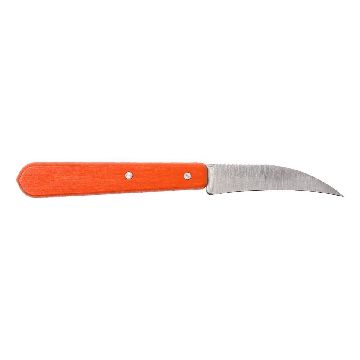 Opinel Peeling Knife 7 cm Orange Wooden Handle No 114 Les Essentiels 001926