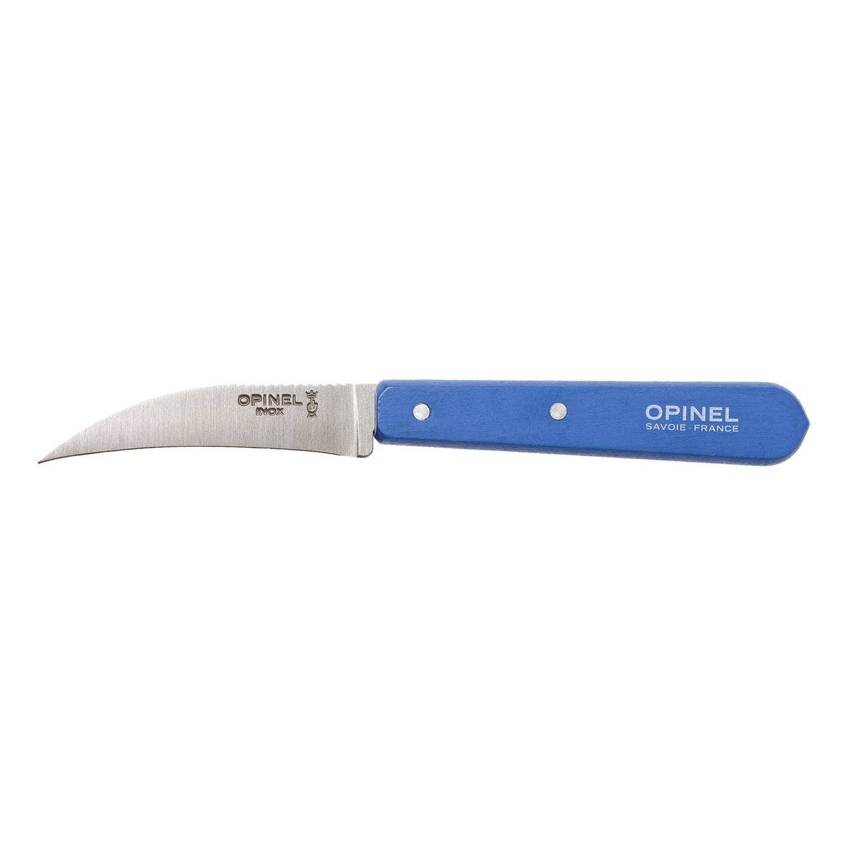Opinel Peeling Knife 7 cm Blue Wooden Handle No 114 Les Essentiels 001927
