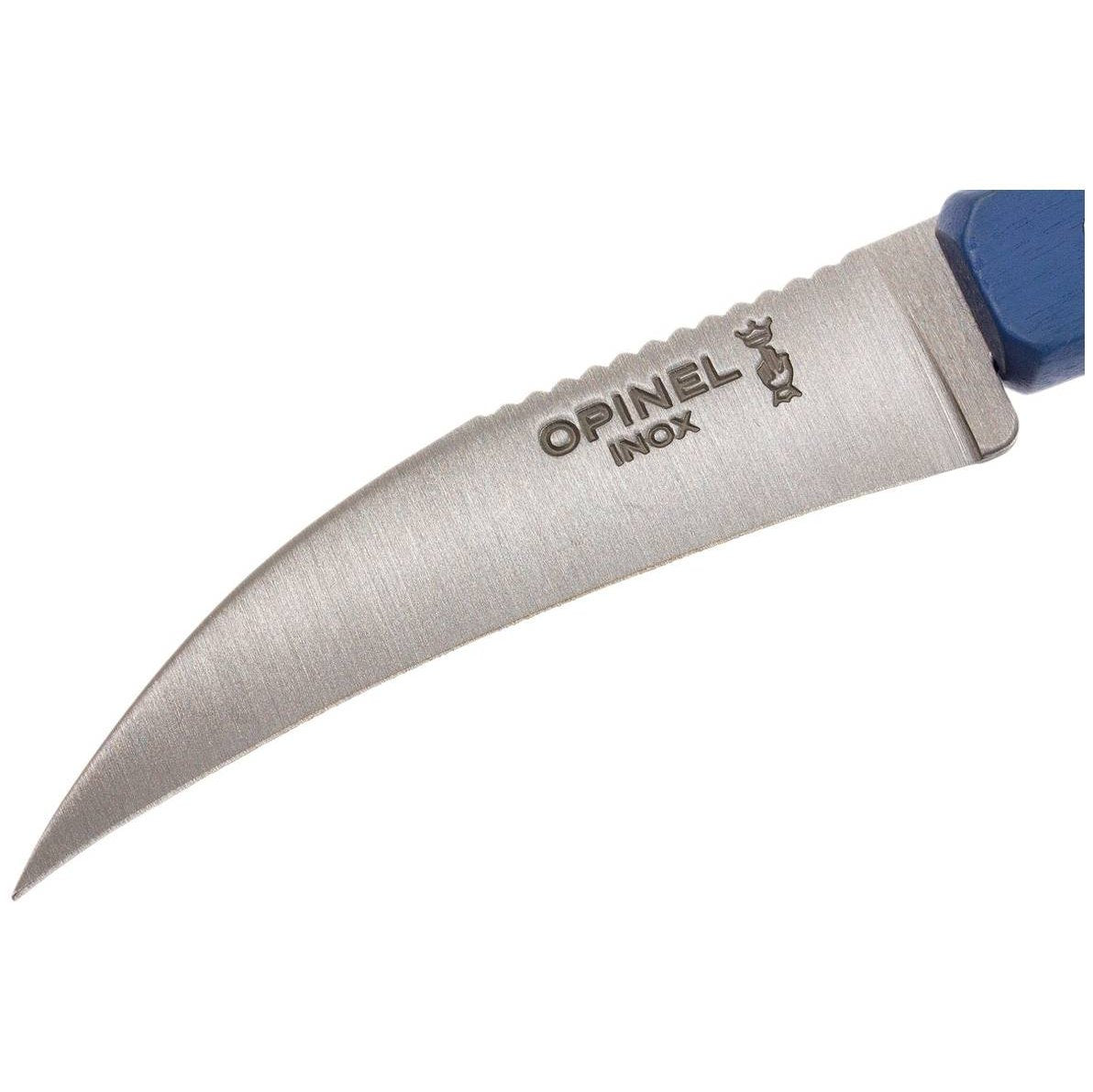 Opinel Peeling Knife 7 cm Blue Wooden Handle No 114 Les Essentiels 001927