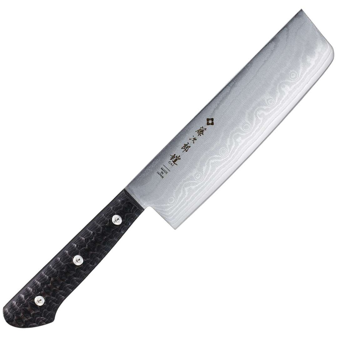 Tojiro Damascus Nakiri Knife 16.5 cm Micarta Handle Gai F-1350
