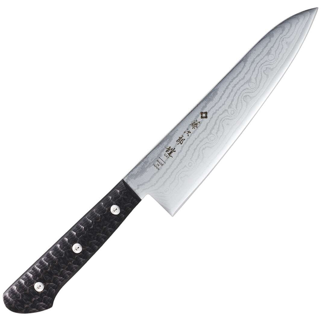 Tojiro Damascus Chef's Knife 18 cm With Micarta Handle Gai F-1352