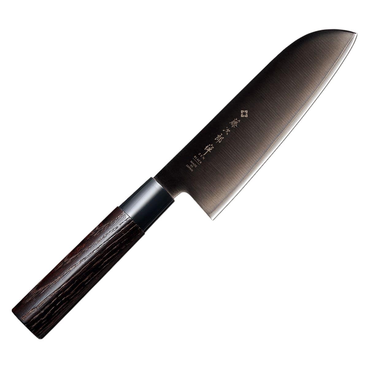 Tojiro Santoku Knife 16.5 cm Chestnut Handle Black Zen FD-1567