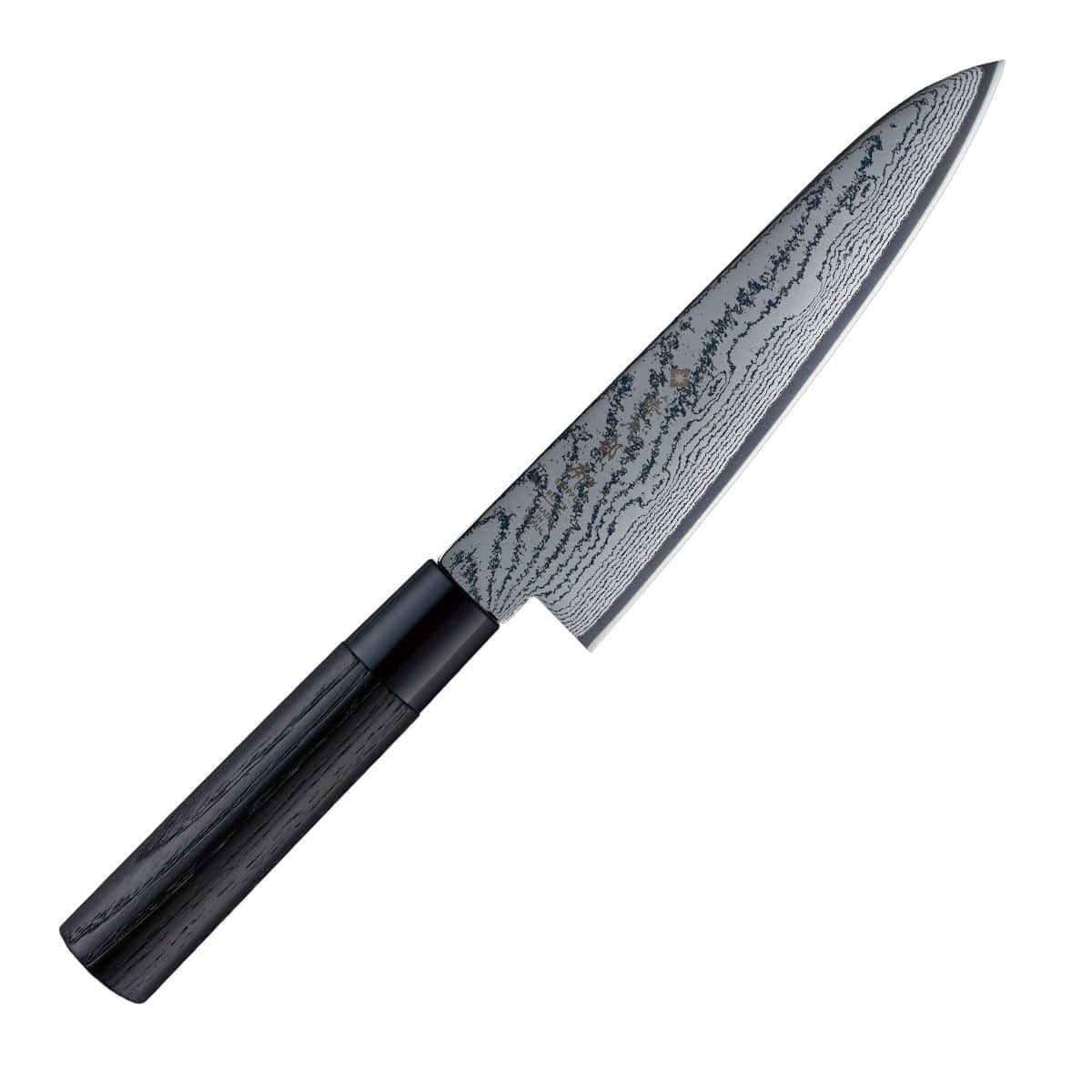 Tojiro Damascus Chef's Knife 18 cm Chestnut Handle Shippu Black FD-1593