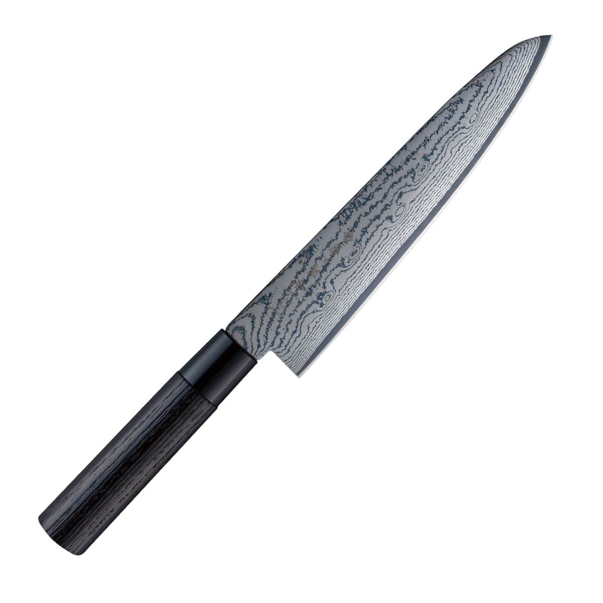 Tojiro Damascus Chef's Knife 21 cm Chestnut Handle Shippu Black FD-1594