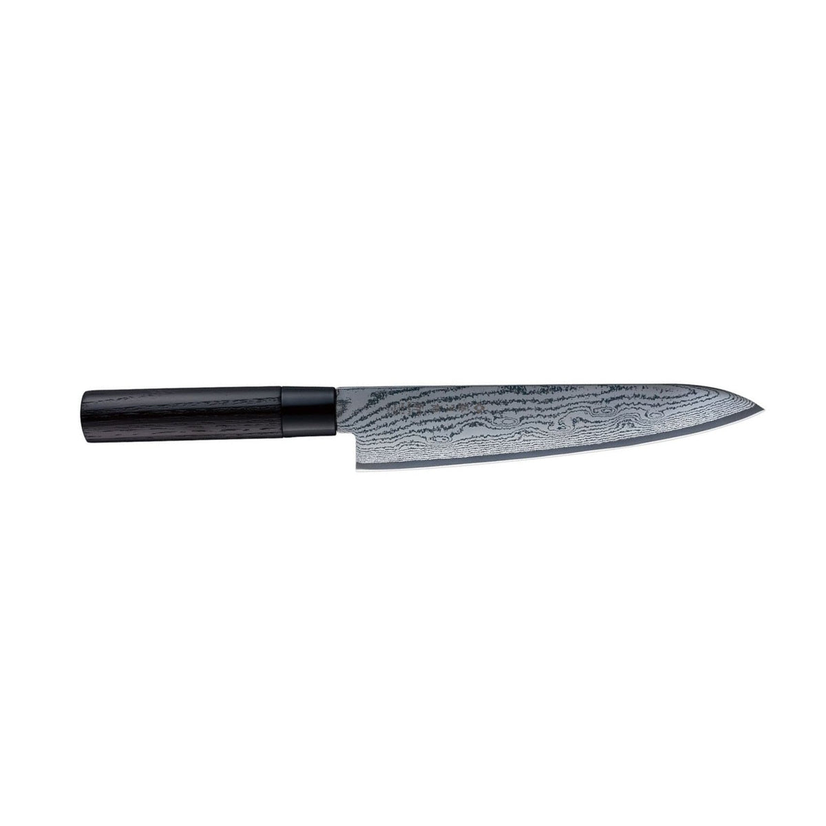 Tojiro Damascus Chef's Knife 24 cm Chestnut Handle Shippu Black FD-1595
