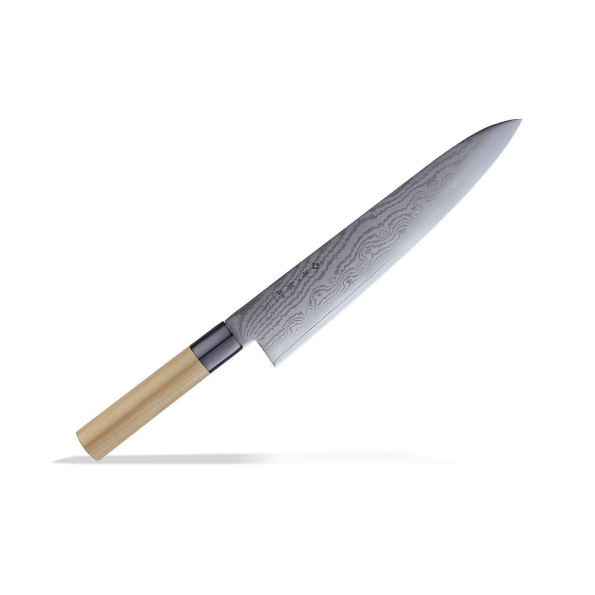 Tojiro Damascus Chef's Knife 27 cm Magnolia Handle Shippu White FD-596