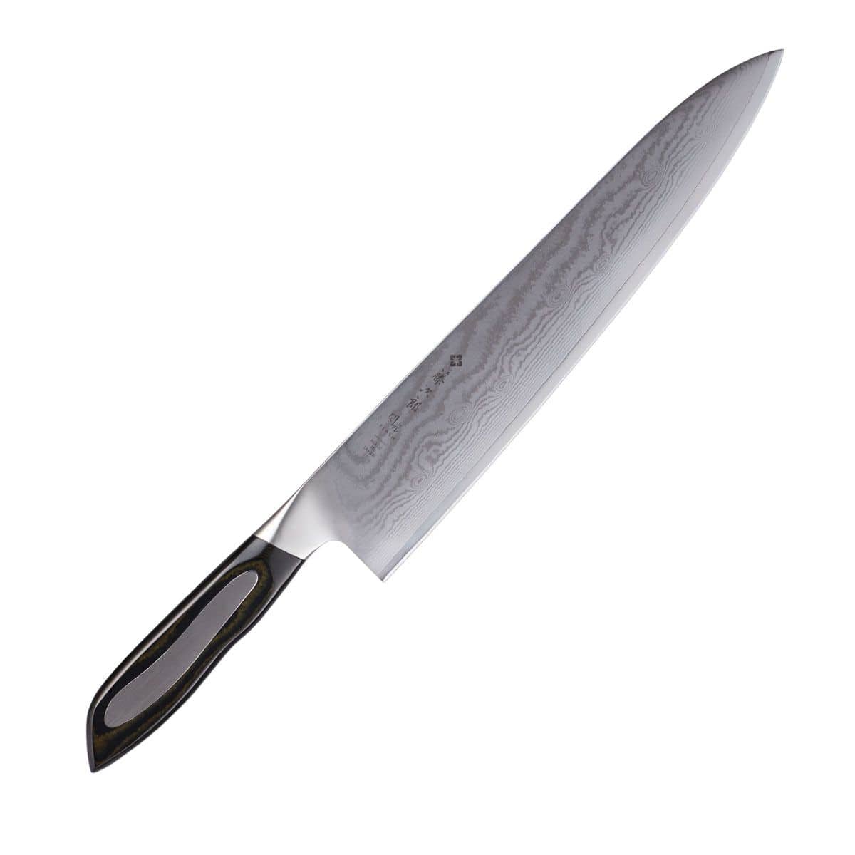Tojiro Damascus Chef'S Knife 27 cm Micarta Handle Flash FF-CH270