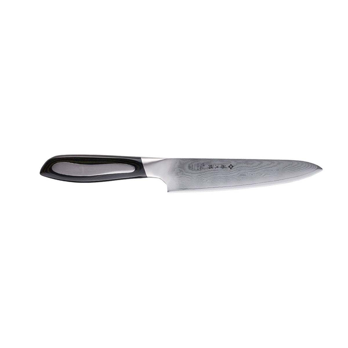 Tojiro Damascus Utility Knife 15 cm Micarta Handle Flash FF-UT150
