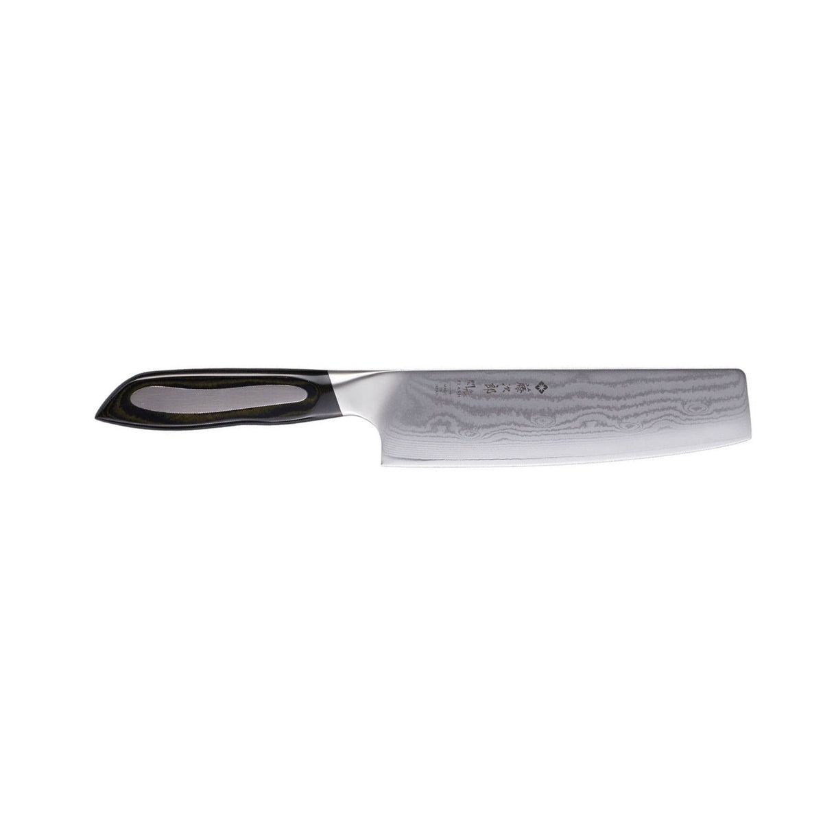 Tojiro Damascus Nakiri Knife 18 cm Micarta Handle Flash FF-VE180