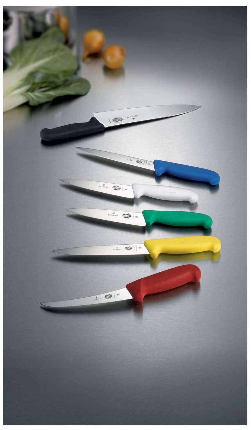 Victorinox Boning Knife Rear Curved Edge Narrow Blade 12 cm Fibrox 5.6403.12