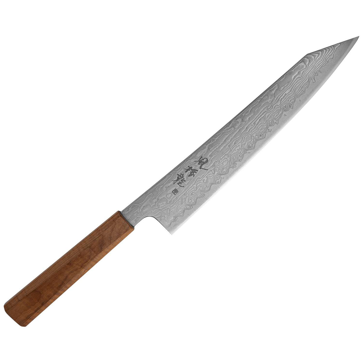 Ryusen Damascus Chef's Knife 24 cm Maple Handle Fukaku Ryu FK-301