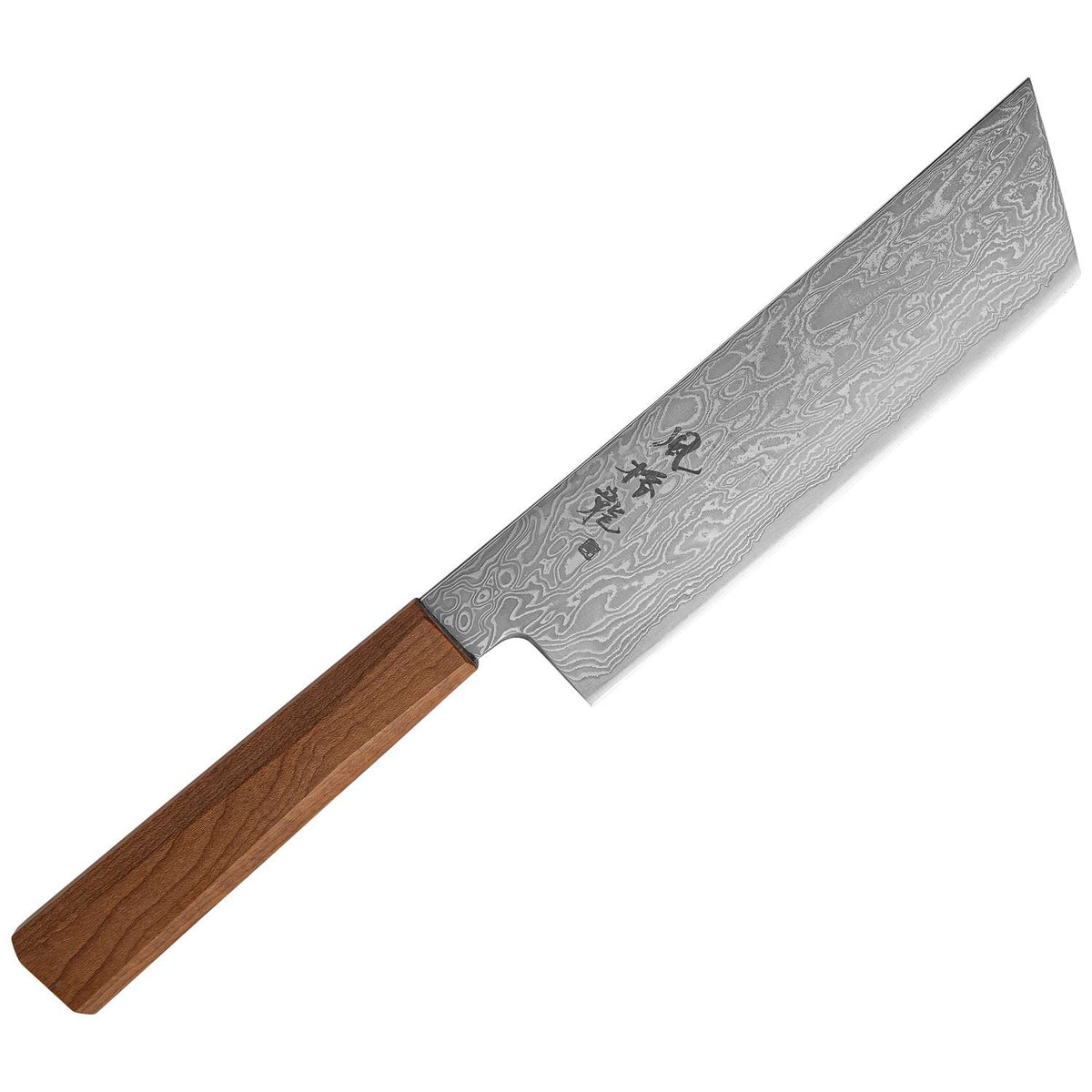 Ryusen Damascus Nakiri Knife 15.5 cm Maple Handle Fukaku Ryu FK-304