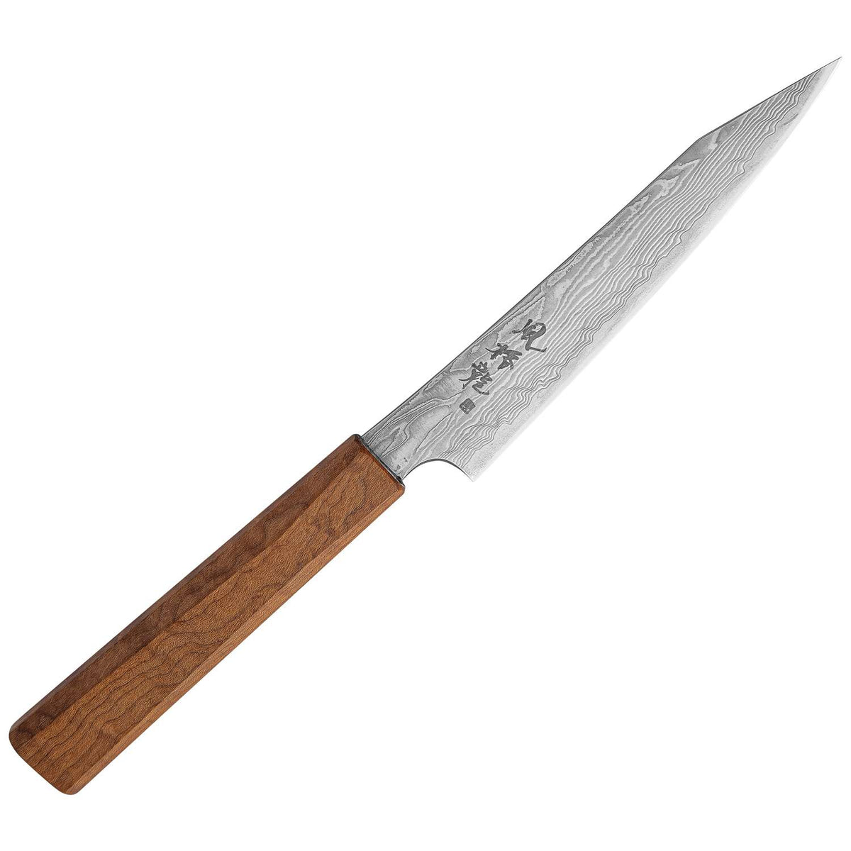 Ryusen Damascus Utility Knife 13.5 cm Maple Handle Fukaku Ryu FK-305