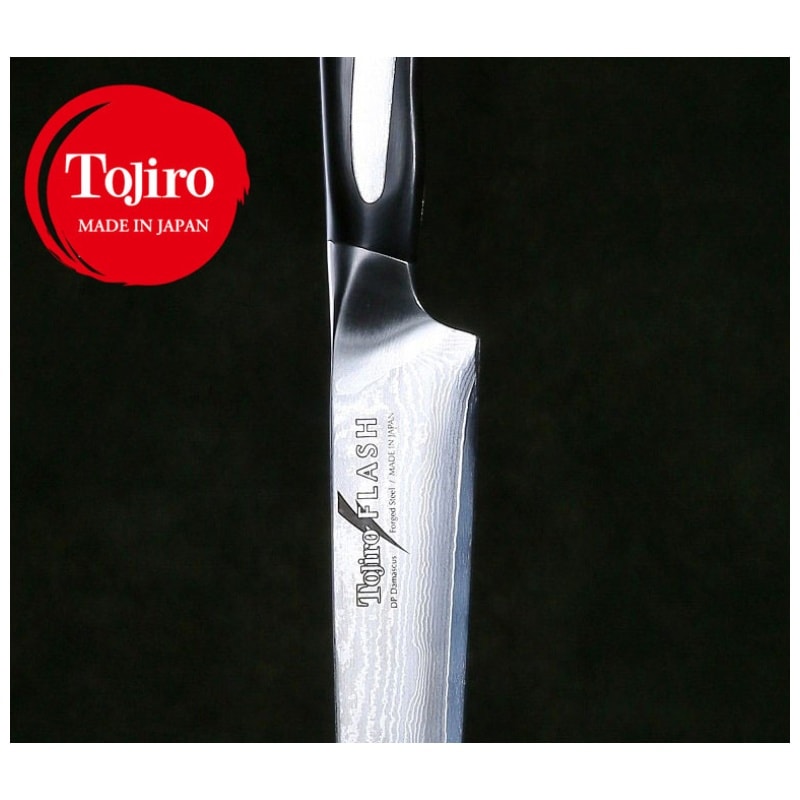 Tojiro Damascus Utility Knife 13 cm Micarta Handle Flash FF-PA130