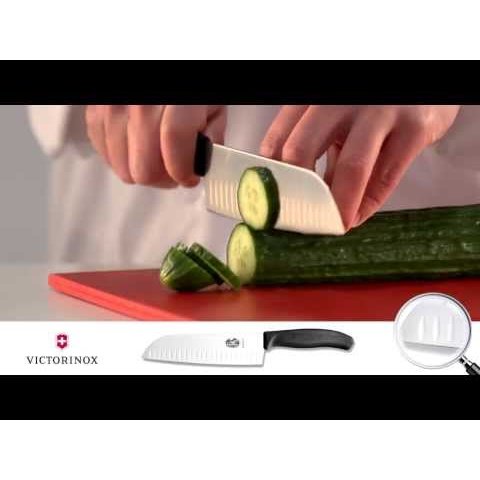 Victorinox Santoku Knife Black Handle 17 cm Gift Box Swiss Classic 6.8503.17G
