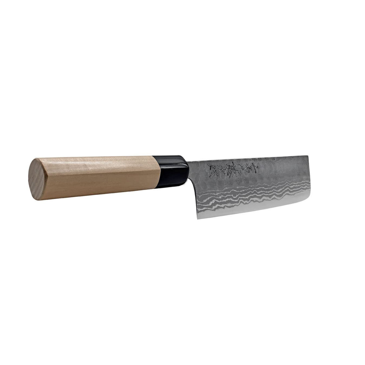 Tojiro Hammered Aogami Damascus Handmade Nakiri Knife 16.5 cm Magnolia Handle