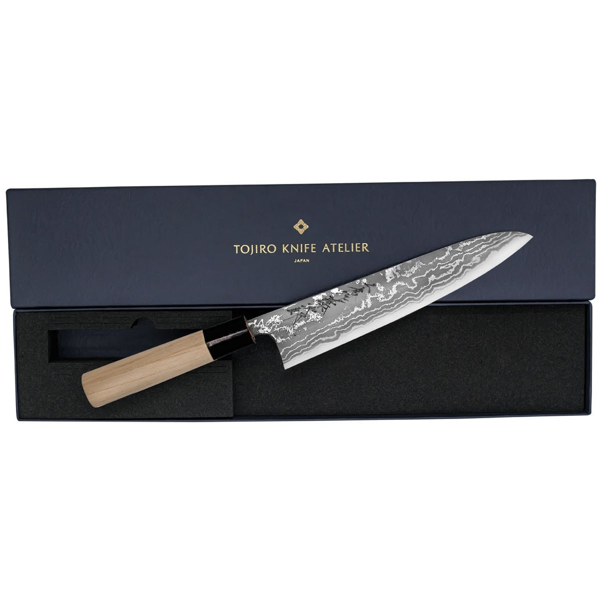 Tojiro Handmade Aogami Polished Chef's Knife 21 cm Magnolia Handle