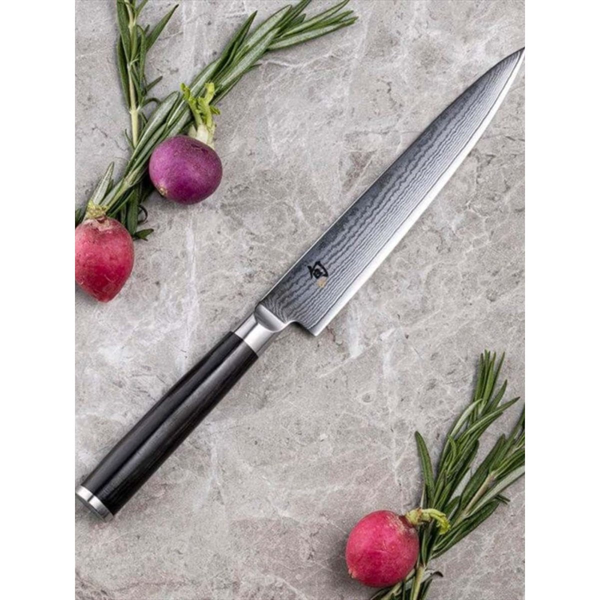 KAI Damascus Utility Knife 15 cm Shun DM-0701