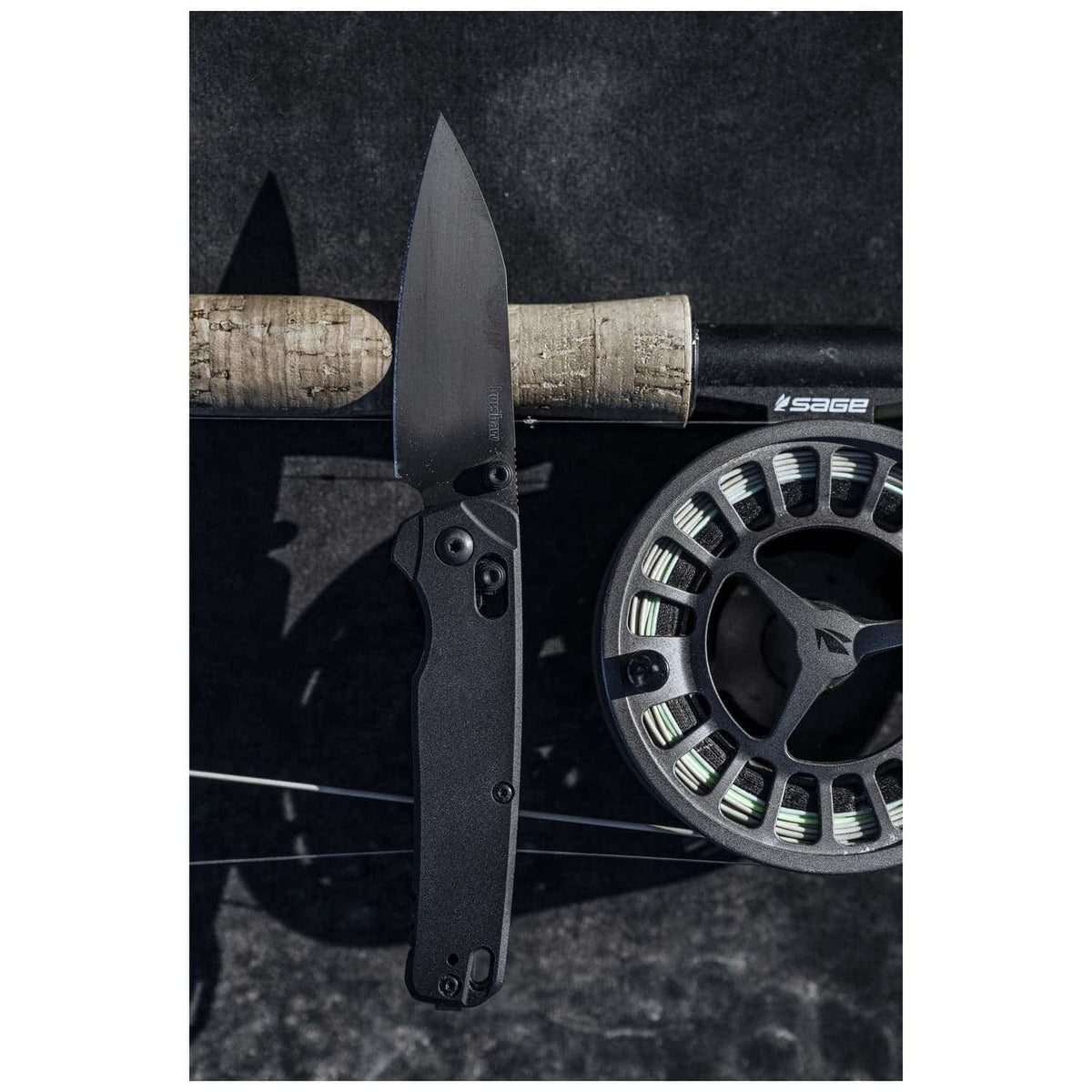 Kershaw Bel Air Black MagnaCut Pocket Knife 8 cm Black Handle 82 gr 6105BLK