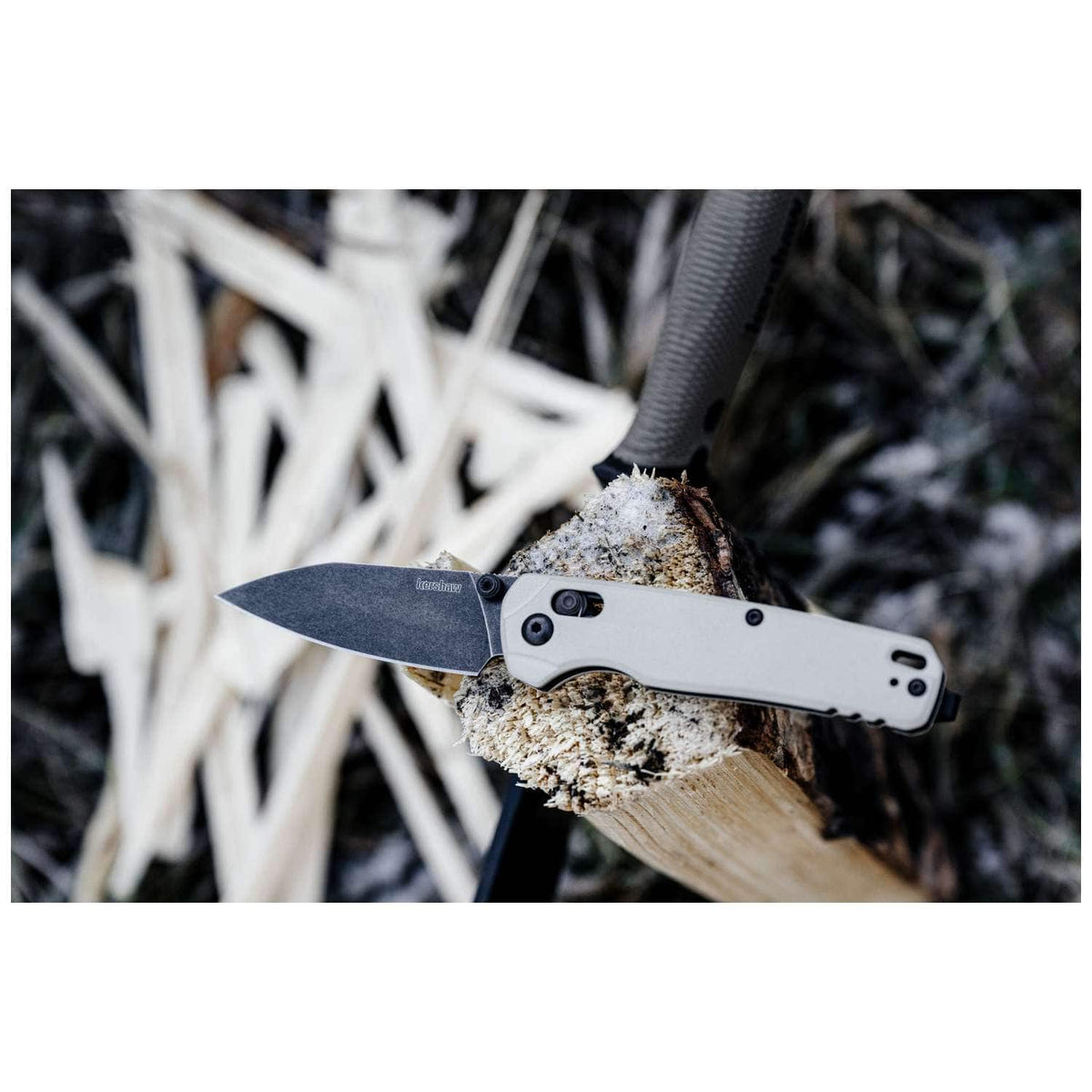 Kershaw Bel Air BlackWash MagnaCut Pocket Knife 8 cm Grey Handle 82 gr 6105