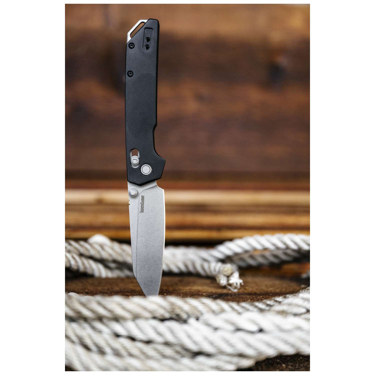 Kershaw Iridium Reserve Tanto Stonewashed Pocket Knife 9 cm Black Handle 99 gr 2038R