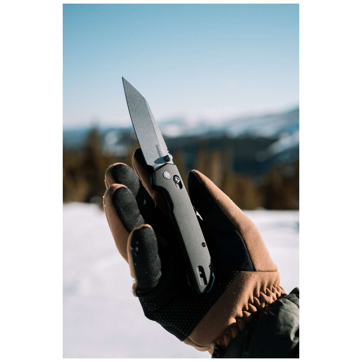 Kershaw Iridium Reserve Tanto Stonewashed Pocket Knife 9 cm Black Handle 99 gr 2038R